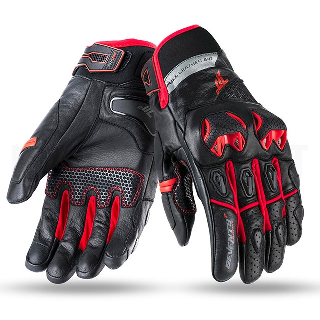 Gants d'été Man Seventy 70 SD-N32 Naked noir-rouge