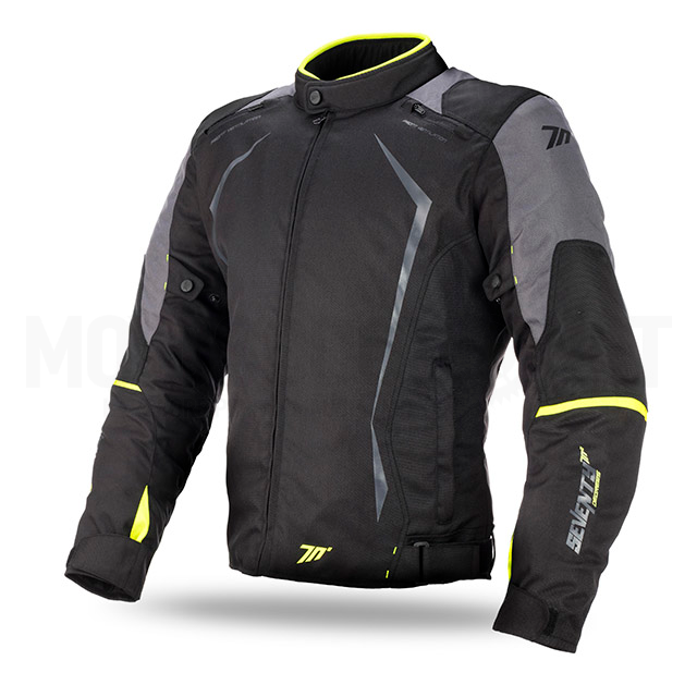 Chaqueta Seventy 70 SD-JR47 Invierno Racing Hombre Negra/Amarilla Fluor