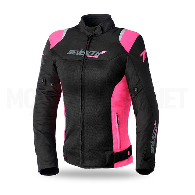 Seventy 70 Veste d'été pour femme SD-JR50 Racing noir-rose