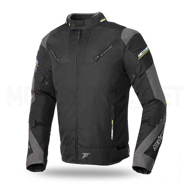 Chaqueta Seventy 70 SD-JR69 Invierno Racing Hombre Negra/Amarillo Fluor