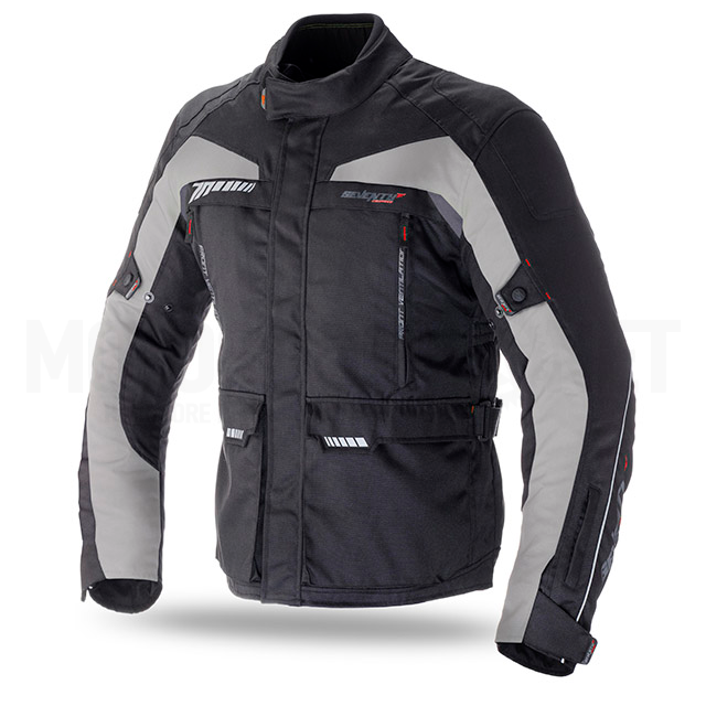 Chaqueta Seventy 70 SD-JT41 Invierno Touring Hombre Negra/Gris