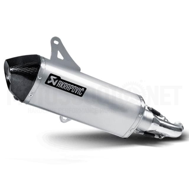 Akrapovic Slip-On Line Hexagonal exhaust Vespa GTS 125/250/300 09-14 - titanium