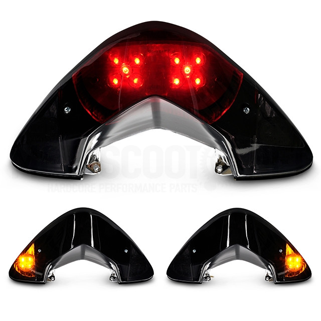 Piloto trasero Yamaha Jog R/RR Black Line LED AllPro ref: AP50RL166.JOG.BK