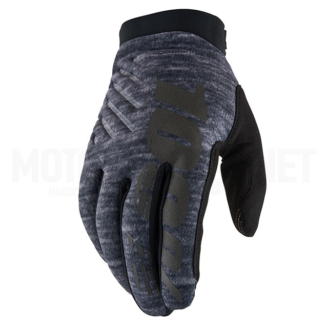 Guantes Motocross Invierno 100% Brisker Heather Grey