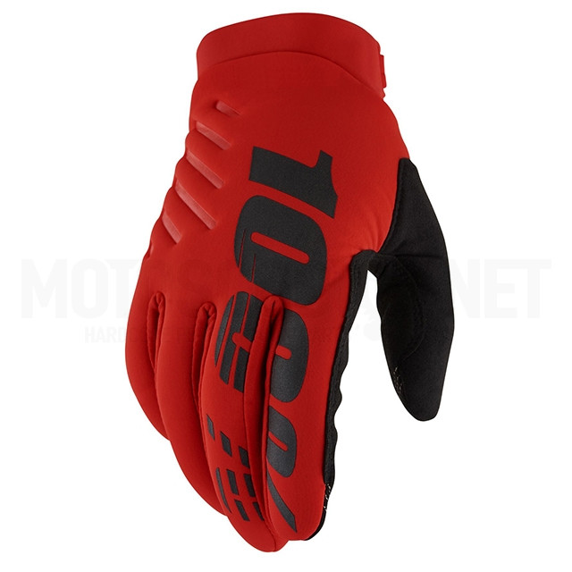 Guantes Motocross Invierno 100% Brisker Rojo 10003-00030,10003-00031,10003-00032,10003-00033,