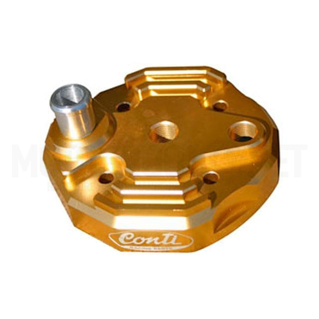 Culasse Conti "Tuning" CNC pour cylindre standard, Minarelli AM6, dorée/métallisée