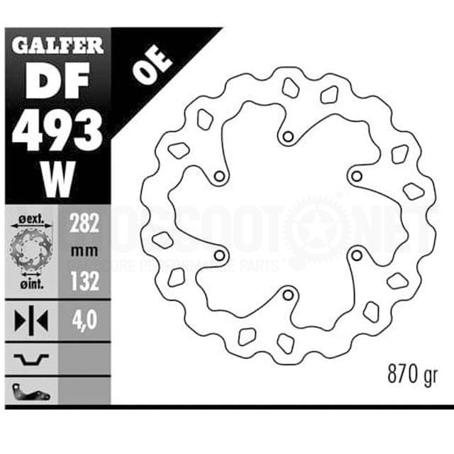 Disque de frein avant Wave Yamaha T-Max 500 00-03 Galfer