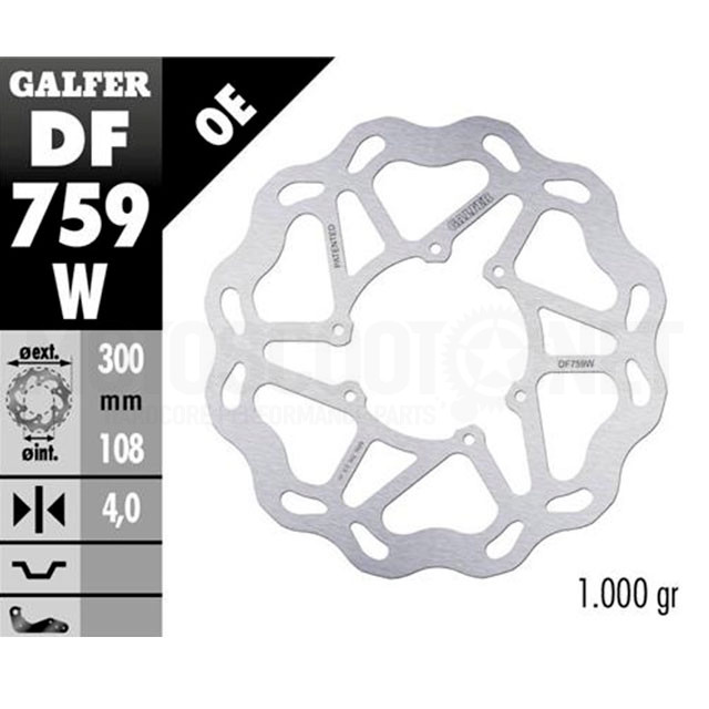 Frein à disque avant Wave Rieju MRT PRO / Senda SM DRD 50 >2009 EVO Galfer