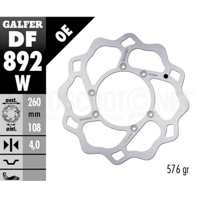 Disque de frein avant Wave Peugeot XPS SM 50 >2005 Galfer