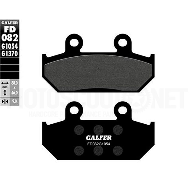 Plaquettes de frein Honda CBR 1000 F / R >1988 Galfer - organic