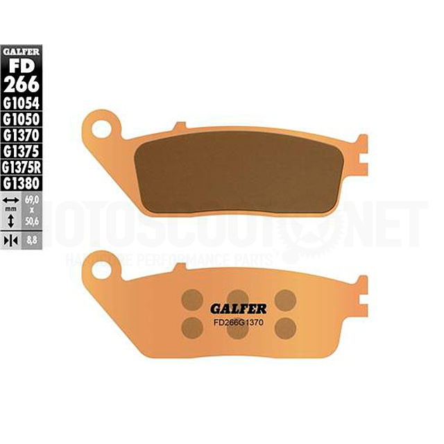 Plaquettes de frein Honda CB 350 RS >2021 Galfer - rue frittée