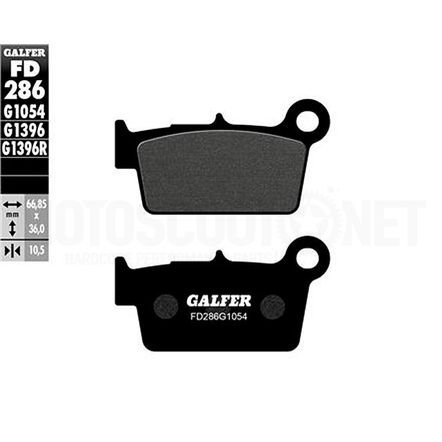 Plaquettes de frein Gas Gas Gas EC 125 15-20 Galfer