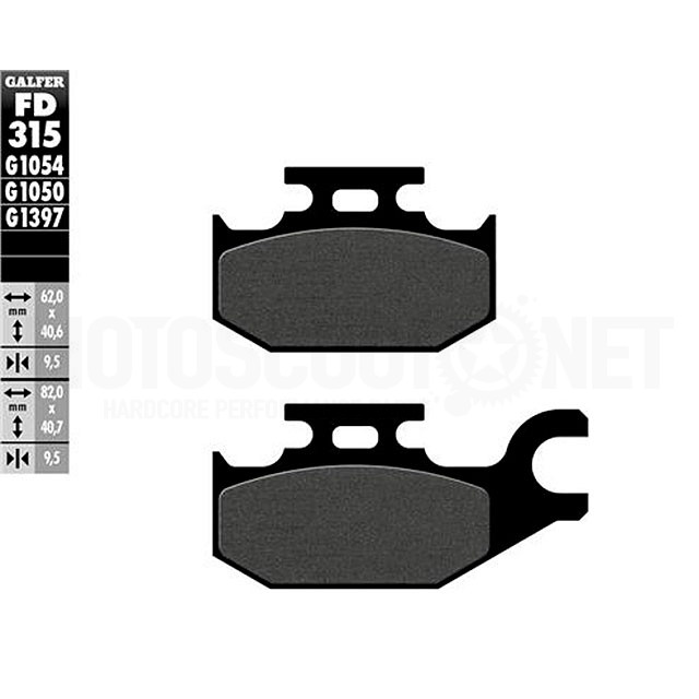 Plaquettes de frein Suzuki Burgman UH 125/200 Galfer