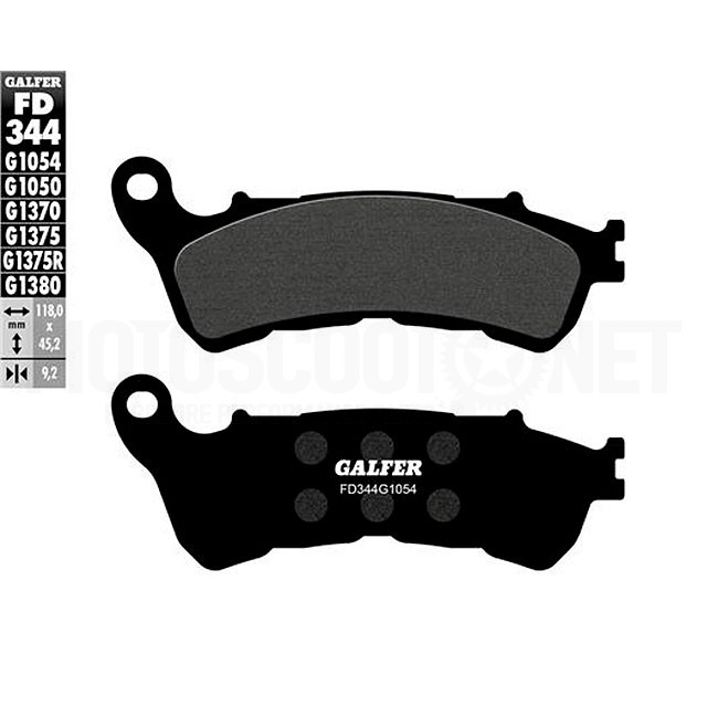 Plaquettes de frein Honda SH 300 07-15 Galfer - semi-métal