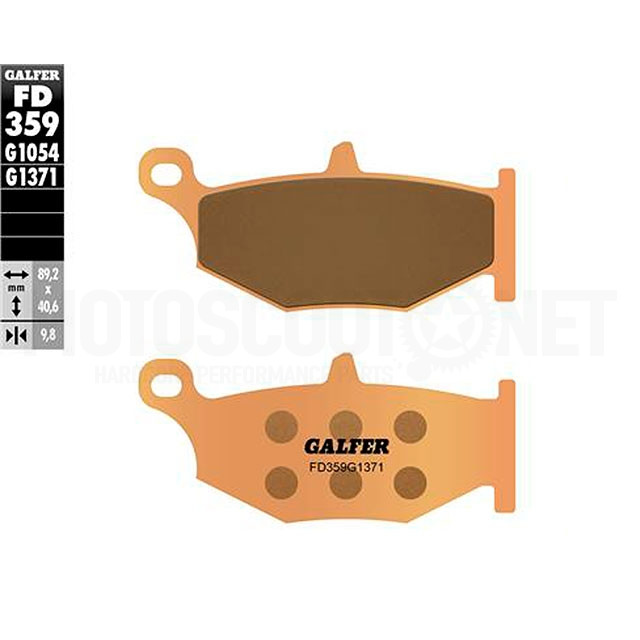 Plaquettes de frein Suzuki GSX 1300 R Hayabusa >2008 Galfer - Sintered