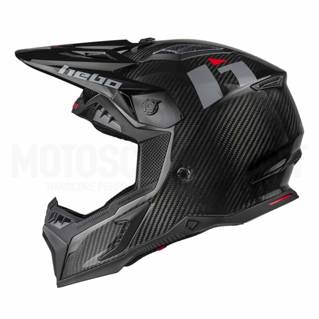 HC0551 Casco Cross Hebo Carbono / Negro