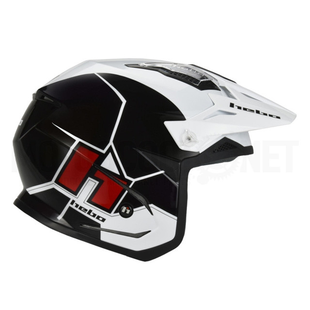 HC1127N Casco trial Hebo Zone 5 Air Quake Negro