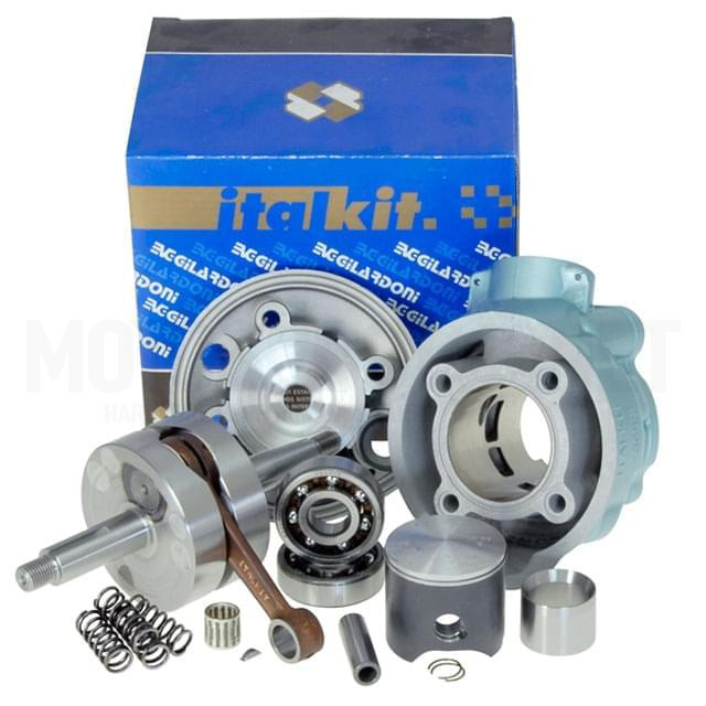 Kit cylindre et vilebrequin Italkit 90cc Minarelli AM6 course 44mm