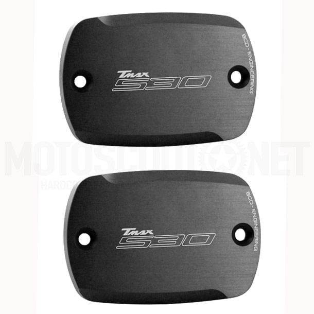 Couvercles de maître-cylindre de frein Yamaha T-Max 500 <07 BCD - noir mat