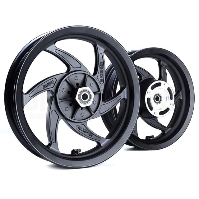 Juego de llantas 12" Pitbike Mobster Vortex aluminio Negro Ref: MOB-55555