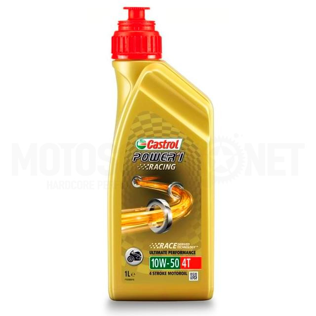 Aceite motor 4T 10W50 1L Castrol Power 1 Racing ref: OAPOW10W50