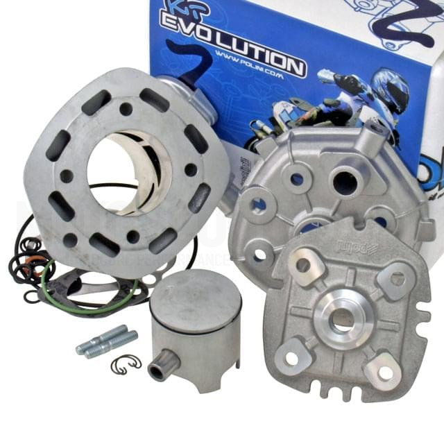 Cylindre Polini Evolution 3 70cc Minarelli horizontal LC 10mm axe de piston