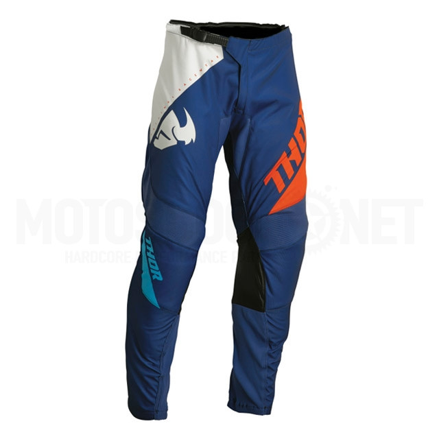 Pantalón Off-Road Infantil Thor Sector Edge - Azul/Naranja