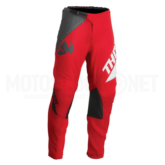 Pantalón Off-Road Infantil Thor Sector Edge - Rojo/Blanco