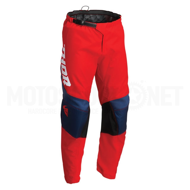 Pantalón Off-Road Infantil Thor Sector Chev Rojo/Azul