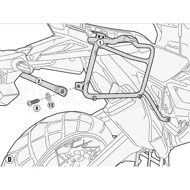 Portamaletas Lateral Monokey®/Retro-Fit Honda X-ADV (17-20) GIVI PL1158