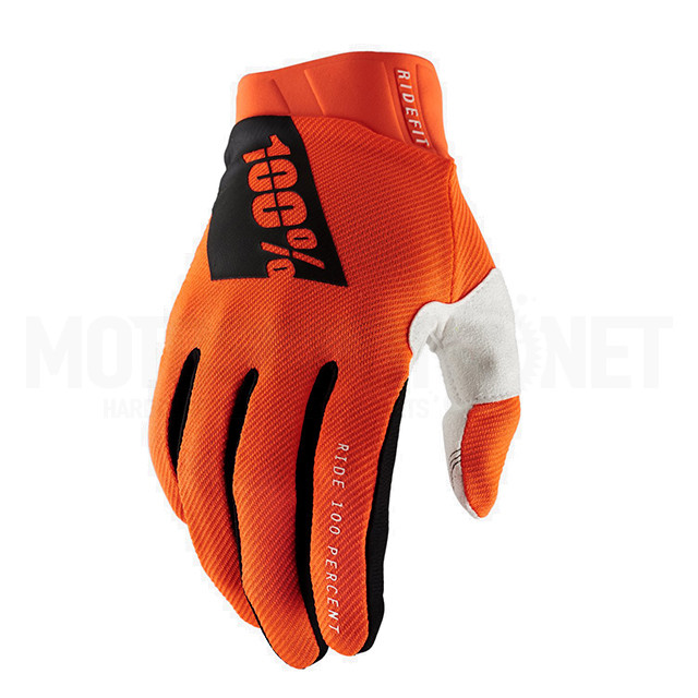 Gants Motocross 100% Ridefit Fluor Orange