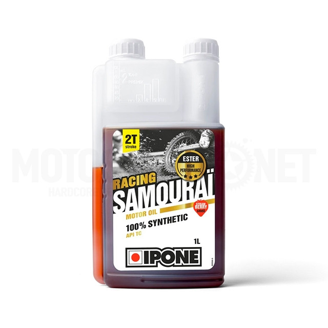 Aceite mezcla 2T 1L Ipone Samouraï Racing Olor Fresa ref: S28480A