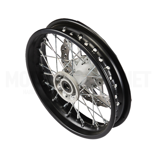 Llanta delantera acero completa 1.85x12" Pitbike YCF SM