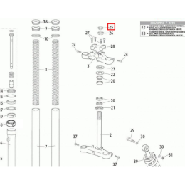 Bouchon de fourche Rieju MRT / MRX / SMX 50 / Marathon 125