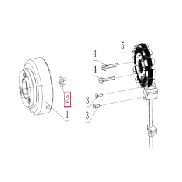 Moteur Pitbike 190 Zongshen allumage/écrou de manivelle