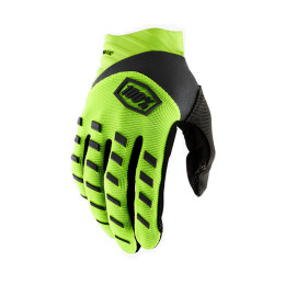 Gants Motocross 100% Airmatic 2022 jaune fluo-noir