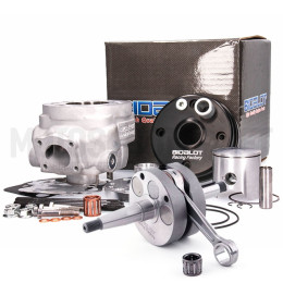 Kit cylindre et vilebrequin Bidalot Racing factory WR 90cc Minarelli AM6 course 44,9mm bielle 90mm axe de piston 13mm