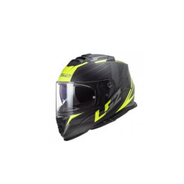 LS2 FF800 Storm Nerve Full Face Helmet noir mat-jaune