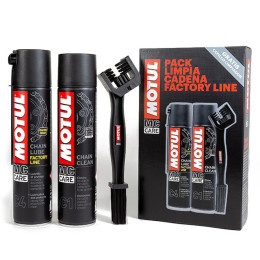 Motul MC Care Chain Cleaner + Factory Line Lube Pack 