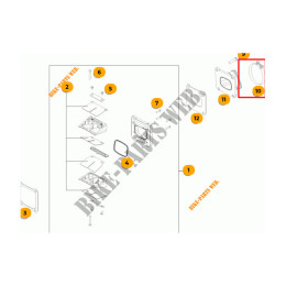 Colliers de serrage 54/09 buse KTM