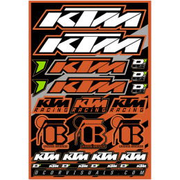 Kit d'autocollants KTM différentes tailles D'Cor