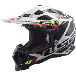 Casque de cross-country LS2 MX700 Subverter EVO II Stomp noir-blanc