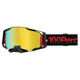 100% Armega Tzar Offroad Goggles - gold mirrored glass