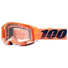 Lunettes de protection tout-terrain 100% Racecraft 2 Coral - oculaire transparent