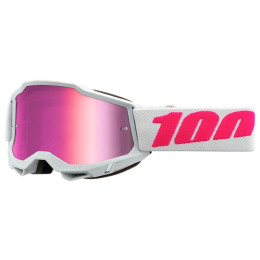 Lunettes Offroad 100% Accuri 2 Kids Keetz - verre miroir rose