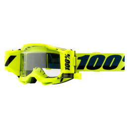 Lunettes Offroad 100% Accuri 2 Forecast jaune fluo - oculaire clair