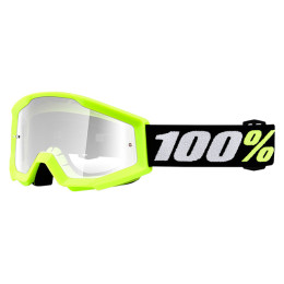 Lunettes de protection tout-terrain 100% Strata Mini - jaune - oculaire transparent