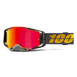 100% Armega Falcon5 Offroad Goggles - HiPER red mirrored glass