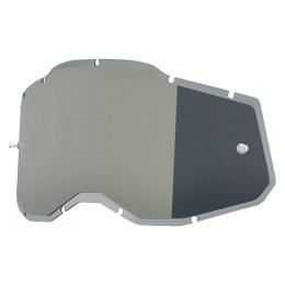 Lunettes injectées Offroad 100% Génération 2 - argent miroir