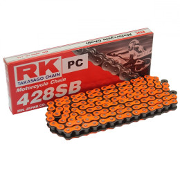 Chaîne RK 428SB avec 134 maillons, orange